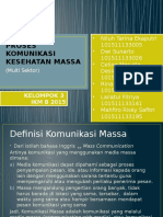 Tingkatan Proses Komunikasi Kesehatan Massa