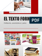 El Texto Formal: Definición, Características y Partes