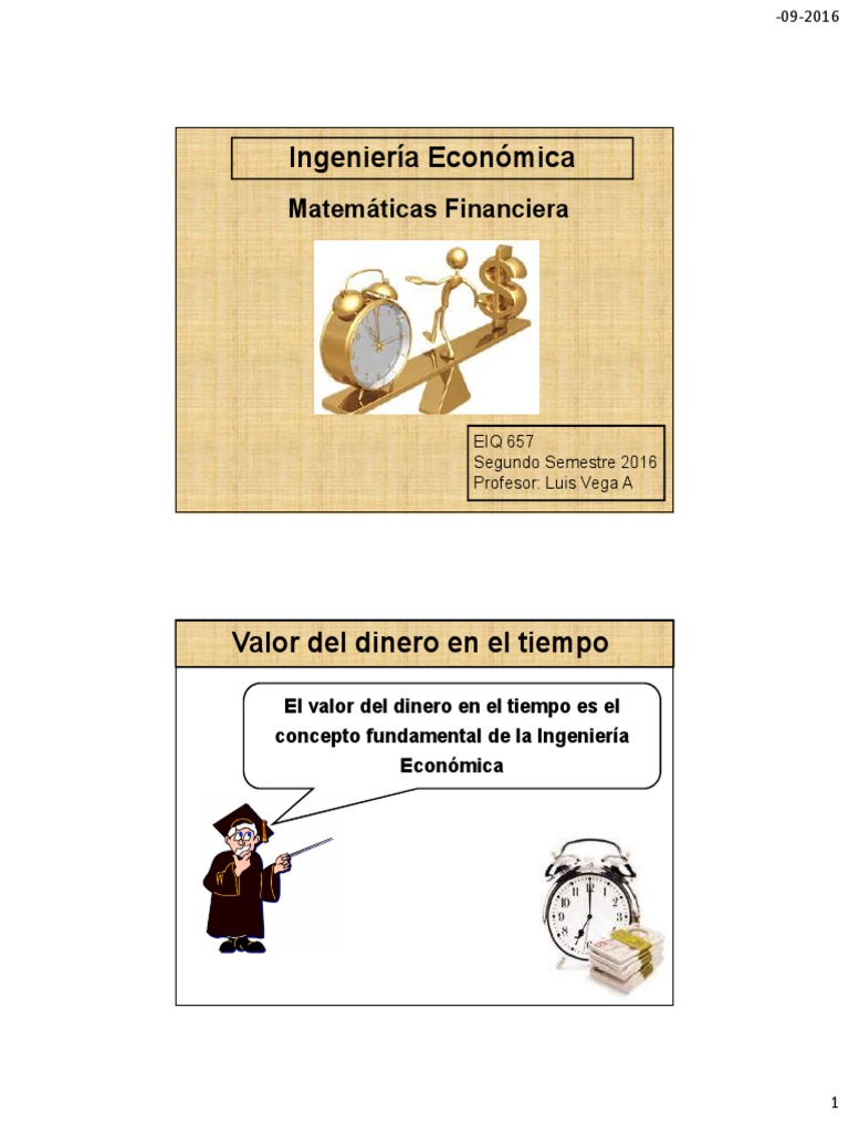 EIQ 657 20162 1 Matemáticas Financieras | PDF | Interés | Tasas de interés