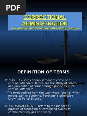 What Is The Meaning Of Non Institutional Correction