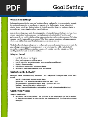 Goal Setting