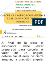 Calculo de Angulos, Apoyado Con Wincha