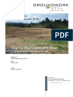 Quarry Management Plan