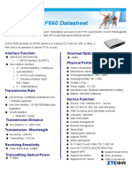 ZXA10 F660 Datasheet: Interface Function Overload Optical Power