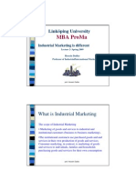 The Scope of Industrial Marketing: Industrial Marketing Is Different