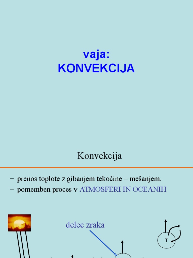 Konvekcija | PDF