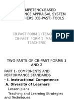 B. Competency-Based Performance Appraisal System For Teachers (Cb-Past) Tools