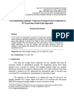 The Relationship Between Trade and Foreign Direct Investment in G7 Countries A Panel Data Approach