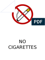 No Cigarettes