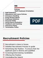 Personnel Policies