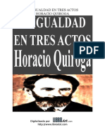 Quiroga Horacio - La Igualdad en Tres Actos