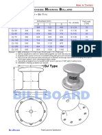 Dockside Mooring Bollard Sizes and Loads