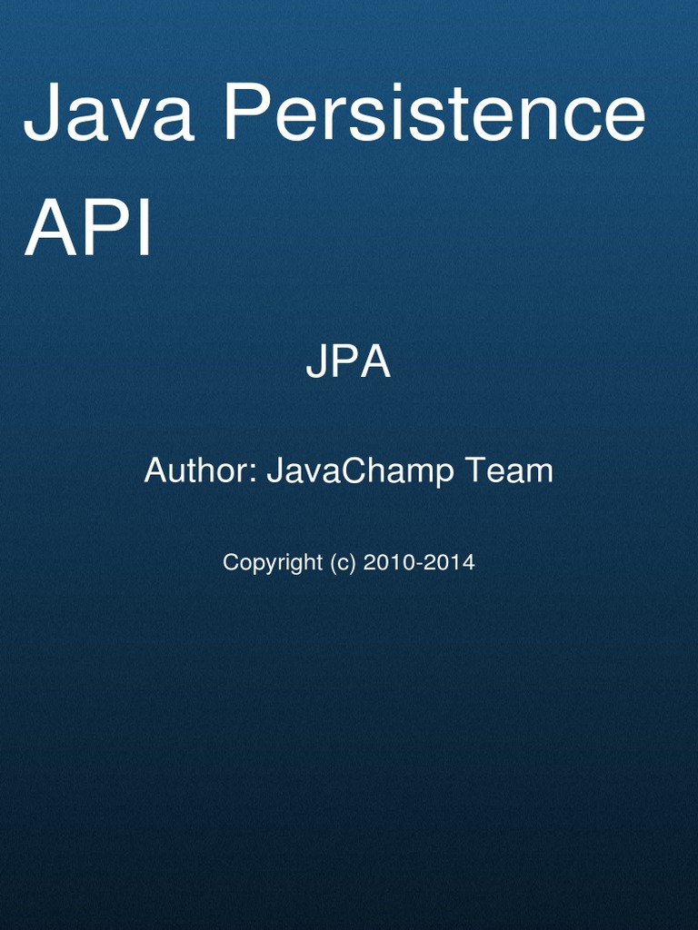 Java Persistence API JPA Exam  Creative Commons License  License