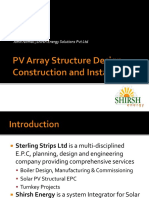 PV Array Structure Design, Construction and Installation