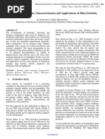 A Review on Synthesis, Characterization and Applications of Silica Particles