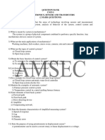 Question Bank Unit-I Mechatronics, Sensor and Transducers (2 Mark Questions)