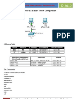 Lab Activity 1st Meeting - Basic Switch and VLANs Configuration