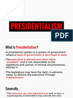 PRESIDENTIALISM