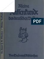 Guenther, Hans - Kleine Rassenkunde Des Deutschen Volkes (1934, 172 S., Scan, Fraktur)