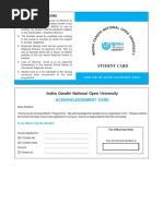 Main Ignou I Card