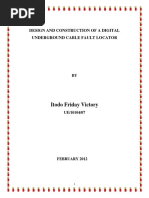 Download Digital Underground Cable Fault Locator Dufcl by Todo Vito SN328003566 doc pdf