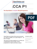 Acca P1: The Opentuition Study Programme