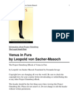 Leopold Von Sacher Venus in Furs PDF