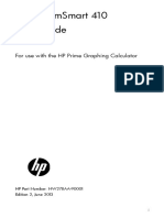 HP Streamsmart 410 User Guide: For Use With The HP Prime Graphing Calculator