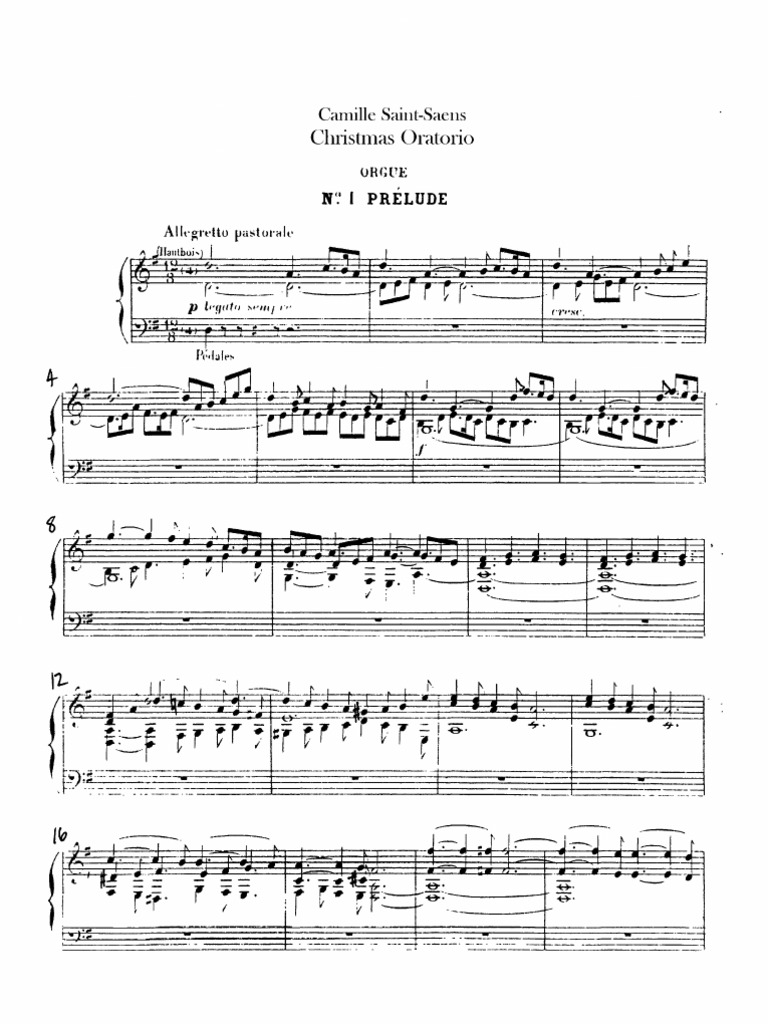 Saint saens christmas oratorio