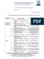 Optionale 2016-2017 de Afisat