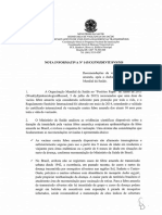 Nota Informativa 143 2014 Febre Amarela