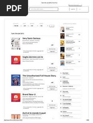 Tutti I Film Del 2015 Filmtv