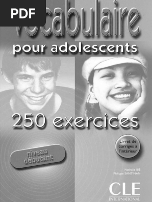 Vocabulaire Pour Adolesc Bie N Santinan Ph Lexique Genre Grammatical