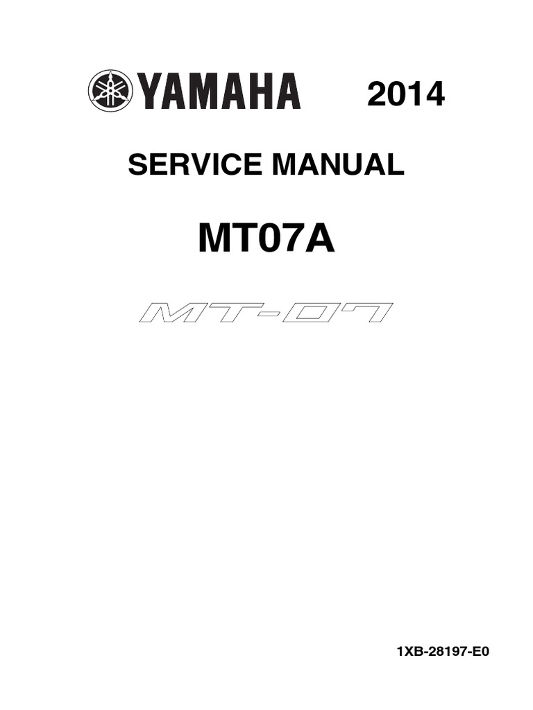 MT-07 Service Manual PDF | PDF | Anti Lock Braking System | Throttle