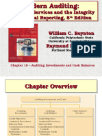 Chapter 18 Auditing Investments and Cash Balances