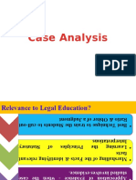 Case Analysis and Case Study