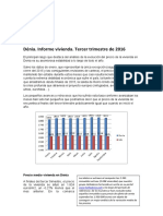 El Precio de La Vivienda en Denia. 3er Trimestre 2016