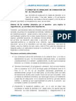 Delito de Peligro Común en Su Modalidad de Conducción en Estado de Ebriedad