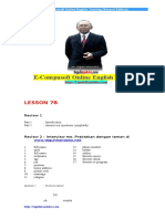 E-Compusoft Online English Training: Lesson 7B