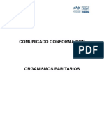 Acta Conformación de Organismos Paritarios