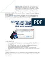 Cara Memperbaiki Flashdisk Yang Minta Format