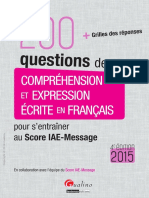 Annales Officielles Score IAE-Message 2023 | PDF