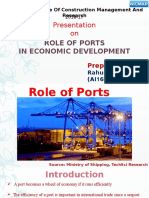 Role of Ports in Economic Development