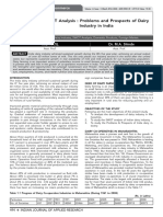 SWOT Analysis of India's Dairy Industry