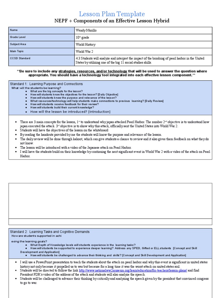 Lesson Plan Edu 214 | PDF | Education Theory | Teaching