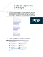 Configuracion Impresora Windows