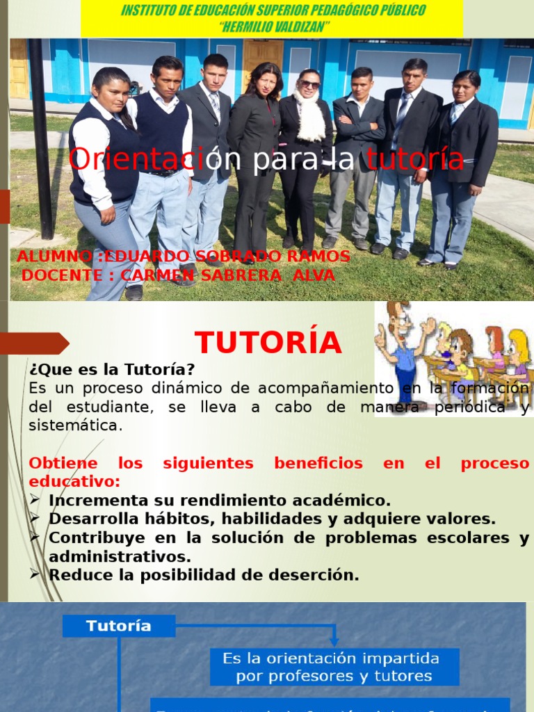 Tutoria | PDF | Crecimiento personal y profesional | Relaciones ...