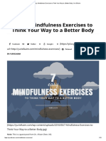 7 Easy Mindfulness Exercises To Think Your Way To A Better Body - Yuri Elkaim