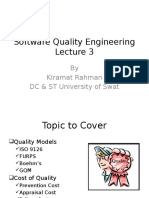 Software Quality Engineering: by Kiramat Rahman DC & ST University of Swat