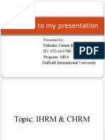 Welcome To My Presentation: Fahaduz Zaman Remon ID: 152-14-1780 Program: MBA Daffodil International University